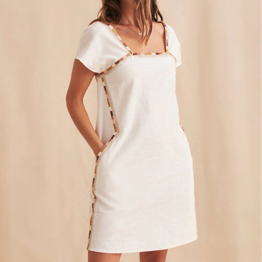 Faherty Jetty Dress - White -Size M